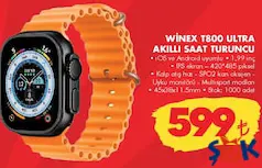 WİNEX T800 ULTRA AKILLI SAAT TURUNCU fiyat ve kampanya bilgisi
